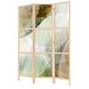 LUMASOUL Separe Divisorio Interno Monofacciale Giapponese - Paravento da Interno 3 Pannelli Divisorio per Ambienti - Divisori per Interni con Motivo Abstrazioni - 135x172 cm