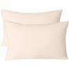 ZZDZW Set di 2 Copri Cuscini 50x70 per Divano 40x70 Copricuscino 50x80 Elasticizzato con Cerniera,Federe Moderne per Camera da Letto Decorativo Velluto A Coste Elegante(White,45cmx75cm Set of 2)