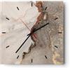 ARTTOR Orologio da Muro in Vetro 40x40 cm Quadrato Astratto - 4778 | Calcolo Sabbia Astrazione Moderno Orologio da Parete Decorativo Silenzioso Analogico Decorazione da Parete ARTTOR