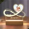 SosnSusn Lampada Personalizzata con Foto - Regali Personalizzati San Valentino per Lei Lui, Idee Regalo Fidanzato Fidanzata Compleanno Natale Anniversario - Amore infinito [Classe di efficienza energetica A]