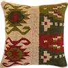 Trade Star Kilim, federa per cuscino intrecciata a mano, 70% iuta, 30% lana, decorazione tradizionale per soggiorno, decorazione per la casa, stile bohémien, 45,7 x 45,7 cm