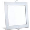 ENERGMiX Lampada da incasso a LED ultra sottile, 18 Watt, da incasso, rettangolare, 22,5 x 22,5 cm, bianco caldo