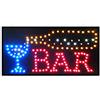 TrAdE Shop Traesio INSEGNA Luminosa A LED con Scritta Bar con Ganci 50X25 CM 220V