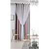 ele ELEOPTION Tende Oscuranti con Stelle, Tende Coibentate con Occhielli per Camera da Letto, Soggiorno e Finestra, 1 Pannello (Grigio, 100x130 cm)