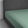 Daunen Step DaunenStep Lenzuolo con gli angoli elastici - Vivacolor | Acquamarino | 80-100 x 200 cm - singolo