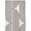 Surwin Tenda da Porta Interna Giapponese in Lino, Verde Nordico Tende Oscuranti Noren Stile Giapponese Tende da Cucina Tenda da Divisoria per Finestra Cucina Ristorante (90x120cm,Geometria Astratta)