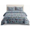 INTRECCI Set di Elegante Copripiumino in Cotone Sacco + Federa/Federe, Parure Sacco Piumone Biancheria Letto più Misure (Set Singolo Sacco + 1 Federa, Bassotti)