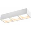 Dopa Plafoniera in Gesso Verniciabile da Soffitto con Attacco GX53 e Lampadina LED da10W Inclusa - Design Moderno Minimal, CCT 3000K 4000K 6500K, 1-4 Luci (3)