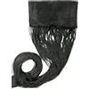 emmevi Tenda a Fili Elegante Per Porte Finestre Pannello Divisorio Camere Stanze Ambienti 100x200 Cm Nero