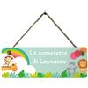 PHOTOCITY Targhetta personalizzabile con nome per la porta, decorazione da parete in plexiglass, sfiziosa idea regalo per regalo battesimo Comunione compleanno targa cameretta dei bambini (Tema bambini)