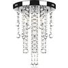 vidaXL Lampada da Soffitto Bianca in Metallo con Perline Cristallo Lampadario