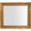 Biscottini Specchio da Parete 74x64x4 cm - Specchiera Shabby Bagno Color Oro Anticato - Stile Vintage