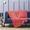 HABITA 33 HOME Telo copridivano 3 posti 250x280 cm universale - copridivano antigraffio gatto e cane, sofa cover decorativa per divani e poltrone, copridivani eleganti e resistenti (Bordò Amalfi)