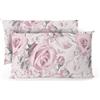 BANZAII TEXTILE INNOVATOR ONLINE Banzaii Coppia Federe 50x80 cm con Cerniera 100% Microfibra Manopesca, Set 2 Federe con Zip 50x80 cm, Made in Italy, Giulia Rosa