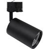 Silamp Faretto LED 30W Binario Trifase Nero con Switch CCT 3 colori Selezionabile