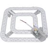 Generic Ventilatore da Soffitto Luce LED Retrofit Efficienza Energetica 3 Temperature di Colore per Varie Esigenze di Illuminazione PC Alluminio 11,02x8,86 Pollici per Plafoniere, Lampadari
