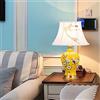 Chao Zan E27 Nuova lampada da tavolo cinese in ceramica applique Soggiorno Camera da letto Studio Lampada da comodino Stile europeo Elegante Lampada da tavolo semplice (Lampadine non incluse) (Giallo)