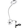 BAFOVY Lampada a Led Tatuaggi per Trucco, Clamp/Holder USB Sulla Luce del Trucco con Luce Salone di Bellezza di Bellezza Fredda e Calda per Percogni per Sopracciglia Microbladica, Morsetto di