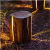 GJVBGA Lampada a forma di ceppo d'albero artificiale, illuminazione creativa per paesaggio, parco, giardino, cortile, sentiero, prato (dimensione: grande)