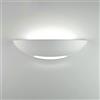 damastoreitalia Applique in gesso a parete lampada verniciabile da muro illuminazione per interno stile moderno lampadina r7s (non inclusa) (11)