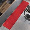 Comart - Tappeto Cucina Nancy - Antiscivolo - Lavabile in Lavatrice - Moderna Passatoia in Ciniglia - Runner per Corridoio e Cucina - Morbido e Resistente - Made in Italy - Rosso - 50x270 cm