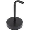 Hemobllo Supporto Muro per Lampade Applique Legno in Metallo Nero Forte Capacità di Carico e Struttura Semplice, Facile da Installare per Luce da Parete