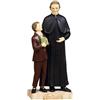 Paben Articoli Religiosi Statuina Don Bosco con Don Savio 12 cm in Resina