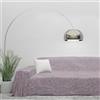 Byour3 - Copridivano Fantasia 100% Cotone 3 4 2 Posti Telo Arredo Granfoulard Salvadivano Protezione Resistente Copritutto anche per Divano Angolare Lavabile (Sakura Rosa, 3 posti)