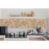 IlGruppone Paraschizzi da Parete Cucina Pannello Adesivo Prodotto Italiano con Inchiostro Atossico - MarmoreiNocciola - 50x80cm