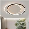maolo Luce Plafoniera LED 36W Illuminazione Moderna da Soffitto con Selezione CCT3 Design Elegante con Cerchi 2880LM (Cerchio)