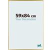 yd. Your Decoration - Cornice 59x84 cm - Oro - Decorativa Parete in Plastica con Vetro in acryl - Antiriflesso - 59x84 Cornice - Evry