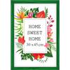 MG Design Cornice 30x45 cm - colore Verde, in legno, con vetro acrilico - da appendere in verticale o in orizzontale, senza sfondo, per foto, poster, puzzle