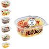 Generic GM 50 Vaschette per Alimenti Riutilizzabili con Coperchio Ovali Trasparenti in Pet Misura 1000 cc Contenitori con Coperchio Unito Trasparente Vaschette per Alimenti Riutilizzabili Chiusura ermetica