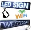 TrAdE Shop Traesio Trade Shop - INSEGNA LUMINOSA A LED SCRITTA PERSONALIZZATA SCORREVOLE LUCE BIANCA 200 X 40 CM -