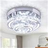 CXGLEAMING moderna lampada da soffitto a LED da incasso lampadario di cristallo soffitto lampada a sospensione per soggiorno camera da letto bagno