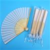 HERSTL 20/80 Pezzi Ventaglio A Mano In Seta Elegante Pieghevole Bianco Inciso Personalizzato Con Sacchetto Regalo Matrimonio E Mariage Abanicos Para Boda(80pcs)