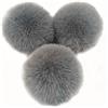 Duories 10 pezzi 10 cm pompon in pelliccia sintetica, conici in pelliccia di coniglio, pom pom in pelliccia sintetica per lavori manuali, cappelli, portachiavi, decorazioni, per donne, ragazze, portachiavi