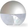 EXTRUMOL Globo Lampione da Esterno Antinquinamento Diametro 45CM Trasparente Incolore Verniciato in Grigio Parte Superiore per Esterno Urbanizzazione Giardino Illuminazione Pubblica