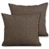 Cieffepi Home Collections Federa Copricuscino MULTICOLOR (Set 2 Federe 60x60 cm, Marrone)
