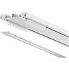 X-PROFILES Binario per tende e sopratende arricciate a 2 canali - installazione a soffitto - movimento tenda manuale (NO corda) - in alluminio dim. 9x1 cm, completo per l'installazione (CM 320)