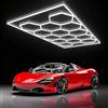 Jatwefiv Kit 14 Luci Esagonali LED per Interni, 86400 Lumen 720W Plafoniera per Garage, Officina Auto, Palestra | Design Moderno, IP54,K