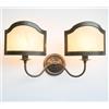 arterameferro Lampada da parete applique in stile classico modello SIRMIONE a 2 luci con ventole