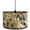 Morbuy Paralume a Tamburo E27 in Bambù, Floreale Retrò Paralume Sostituibile per Lampada da Tavolo, Lampadario, Lampada da Terra, Lampada Accessorio, Decorazioni per Casa (Foglia)