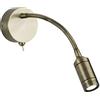 Searchlight Lighting Searchlight - Lampada da lettura a parete orientabile da interno a 1 luce a LED in ottone antico
