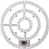 WQCPAVAV Pannello luminoso Plafoniera Led Wick 12W-108W Pannello luminoso sostitutivo Striscia 220V LED Ventilatore da soffitto Magnete luminoso Pannello luminoso domestico fisso ( Size : 108W white light 14.9
