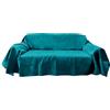 Il Tuo Artigiano Design Telo copridivano 3 posti cotone e Poliestere , Foulard copridivano 2 posti e 3 posti, Telo Arredo Divano made in Italy 170x260 e 260x280, Telo divano 3 posti (Petrolio, 170_x_280_cm)