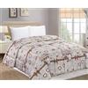 Home Tresor - Trapunta Invernale Piazza Mezza Imbottita, Piumone Letto Piazza e Mezza Caldo Pesante 325 gr/mq Tirolese in Soffice Microfibra Fantasia Gnomi Beige