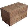 TOTAL WOOD 2012 Cassapanca in legno contenitore baule in legno 100x40x45cm color noce scuro anche su misura