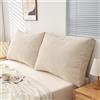 Hoowarm Cuscini Schienale Letto E Divano Cuscino Testiera Letto Singolo/Matrimoniale Removibile Cuscino da Parete Supporto Lombare Cuscino Schienale Cuscino Per Testiera Divano(A,90x50cm/35x19in(1pc))
