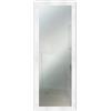 Lupia - Specchio da Parete Moderno BOSTON 41x124 cm, Cornice in Legno MDF, Design Shabby Chic, per Camera da Letto, Soggiorno, Ingresso, Montaggio Verticale o Orizzontale, Legno Ingegnerizzato Bianco